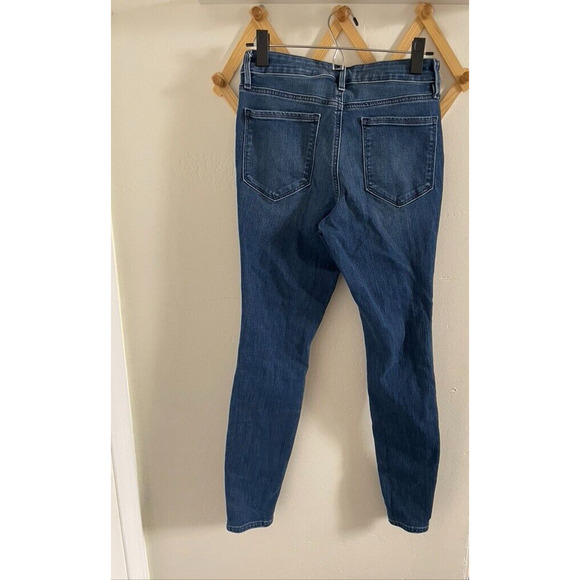 Athleta Jeans Women's 4 High Rise Sculptek Skinny Blue Denim Performance - Picture 5 of 7